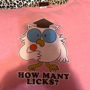 HOW MANY LICKS? Tee shirt xl
